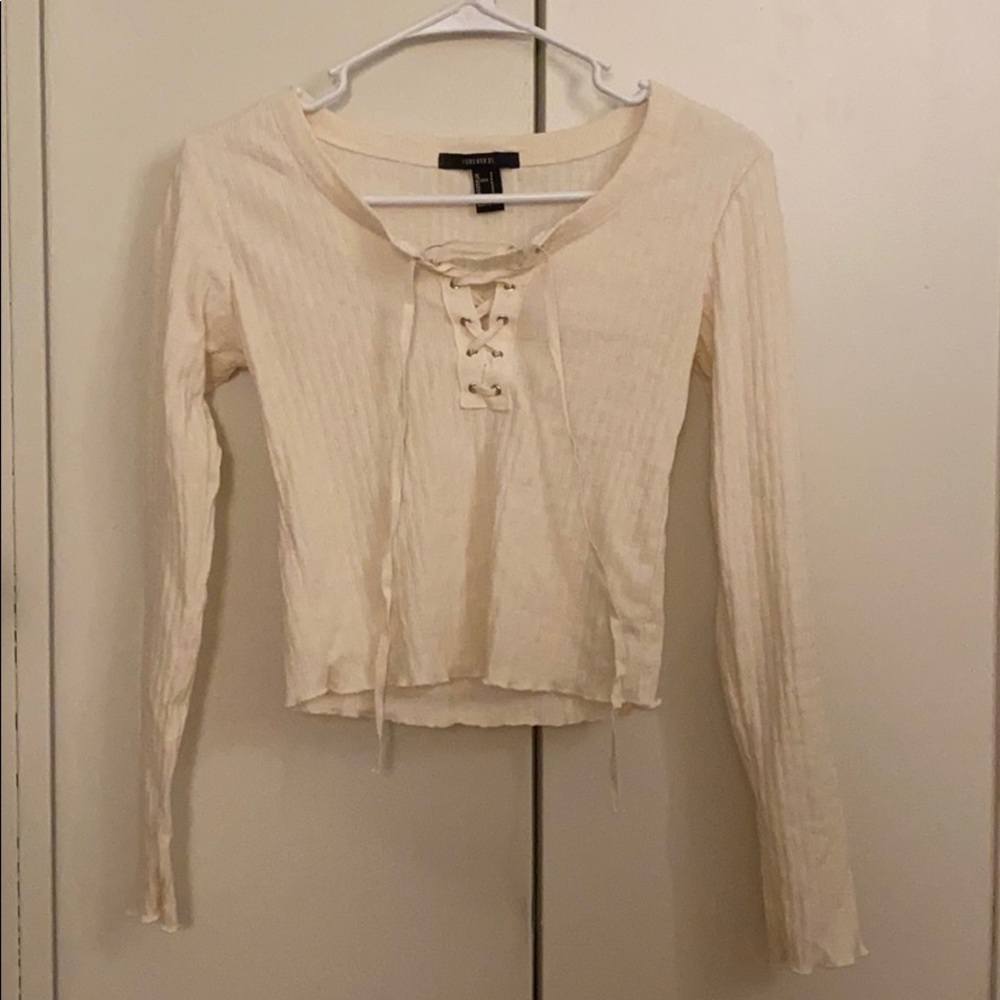 White forever 21 shirt